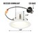 Westinghouse Recessed Down-Light LED Dimmablemable 10W 120V Clear Temp Select 4In White 5243000 - alternate 6